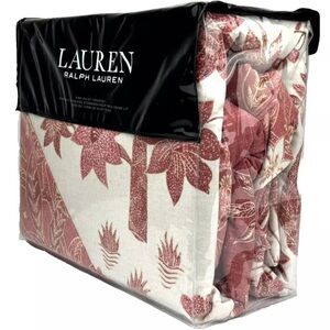 Ralph Lauren KING Isla Floral Duvet Cover Set Shams Dusty Rose Multicolor